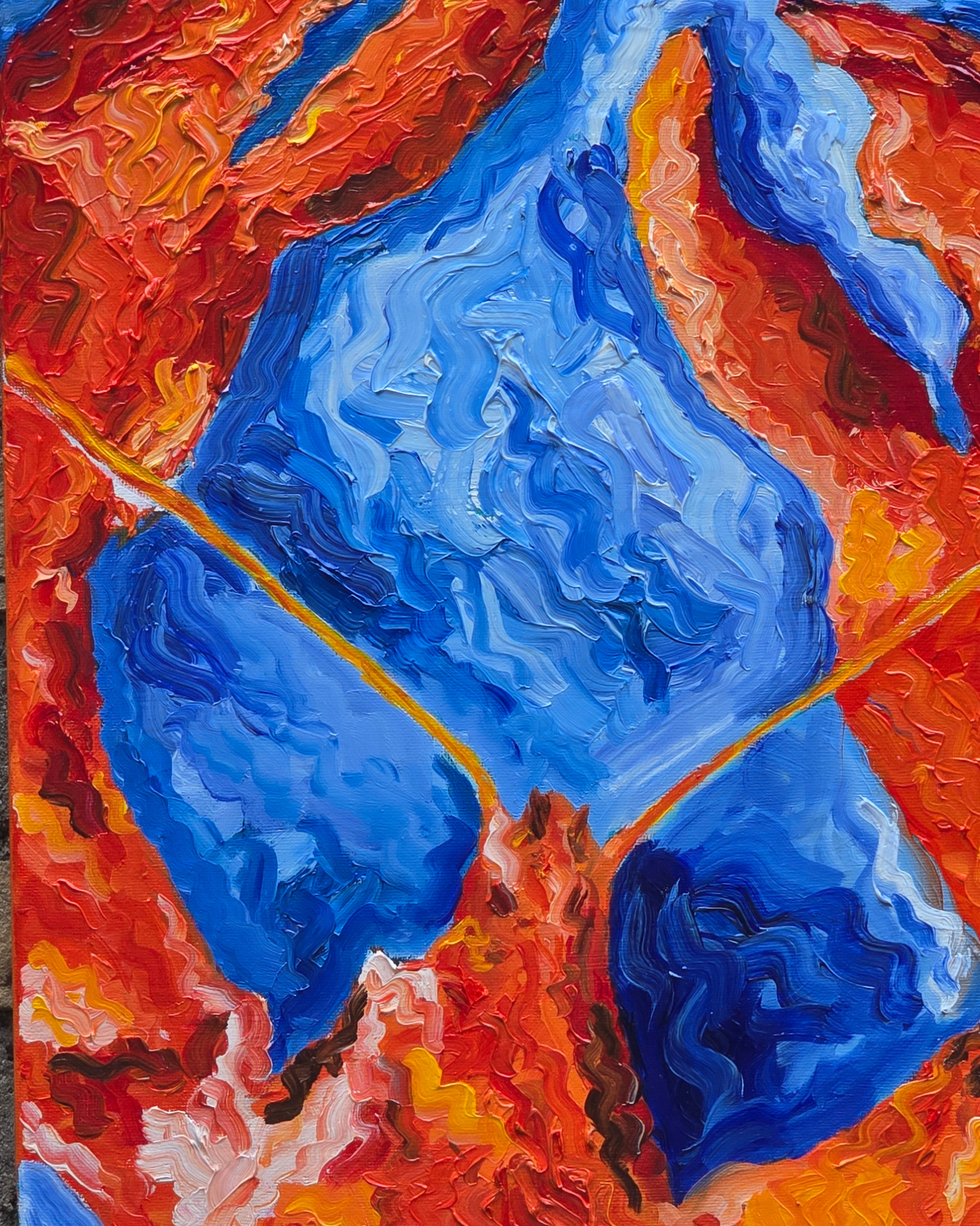 Lobster, 60x60 cm Original