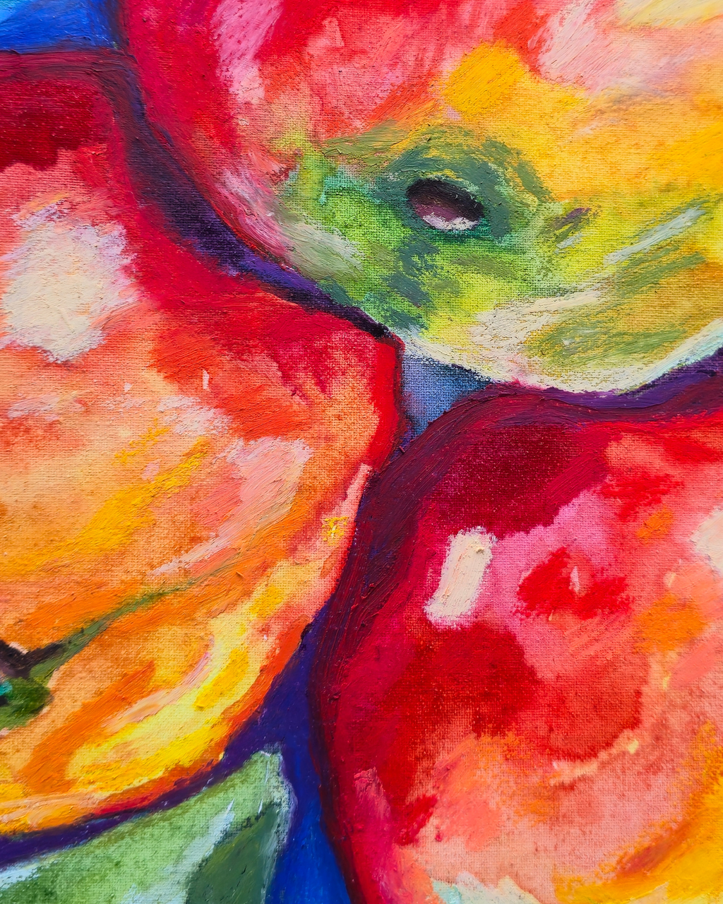 Three Apples, 30x30 cm Original